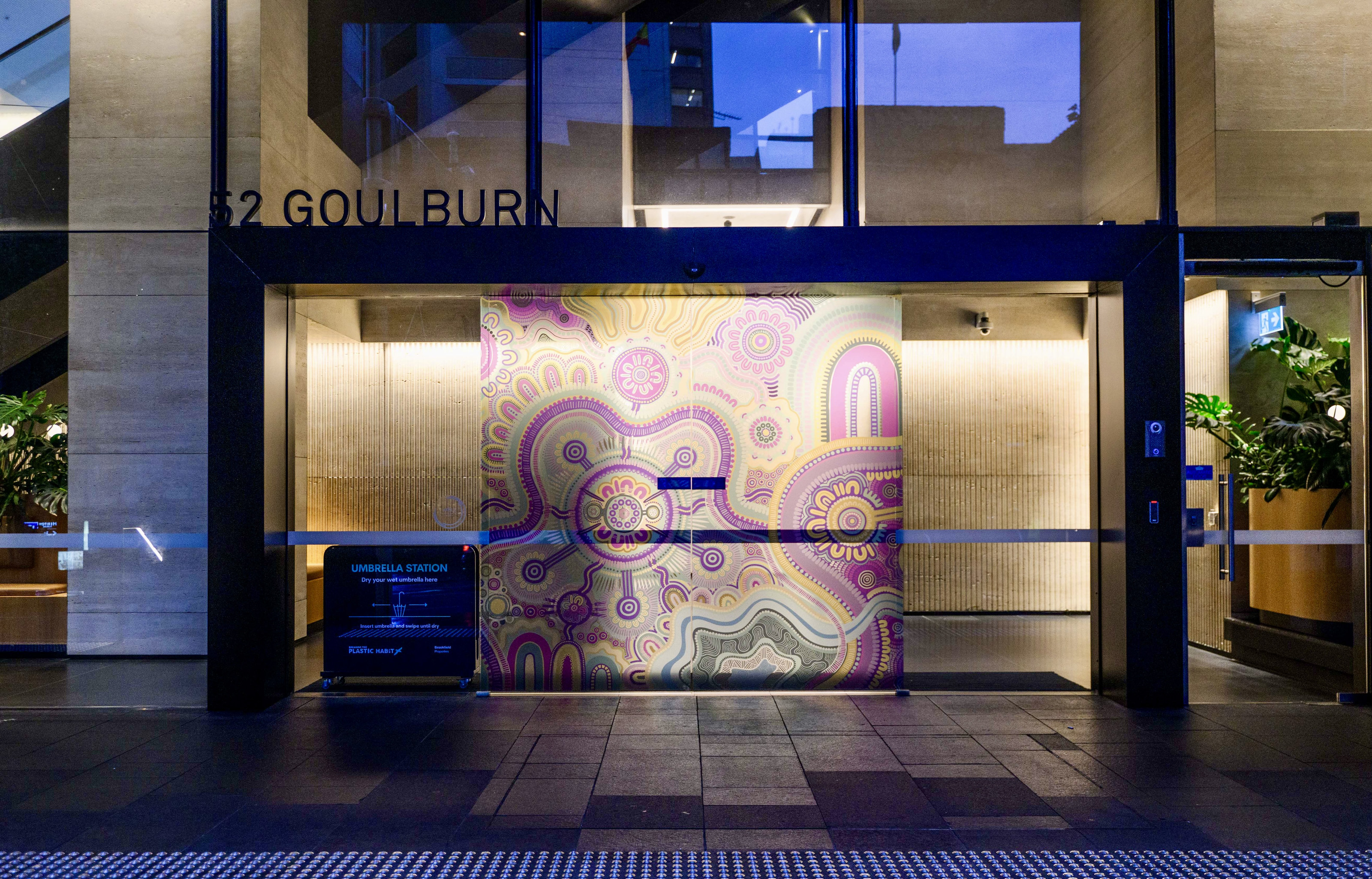 'Guwaabal' by Amy Allerton for Reconciliation Week / NAIDOC Week - 580 George St