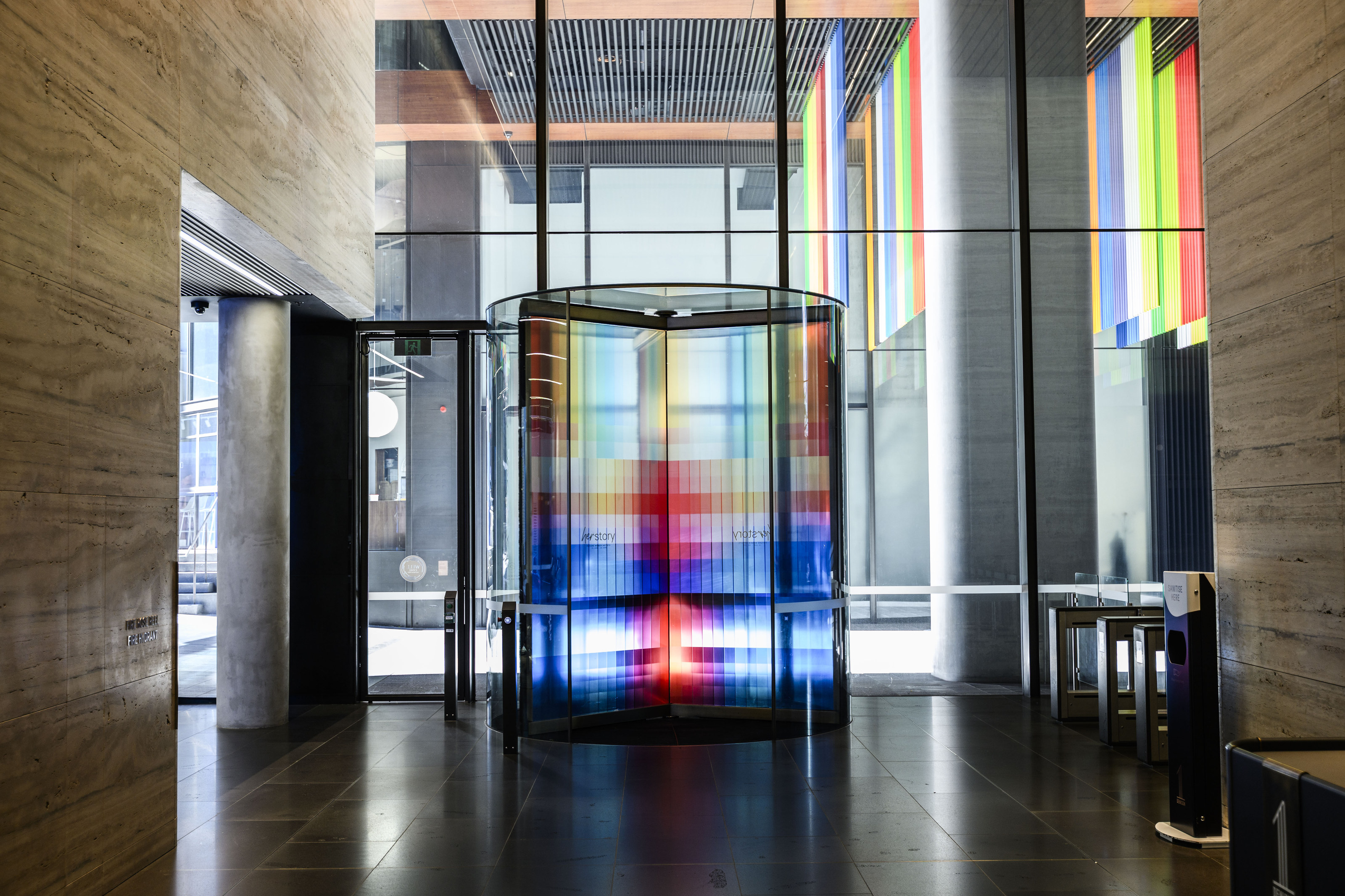Mardi Gras Artist Window Activation, 1 Dension, North Sydney, 2025