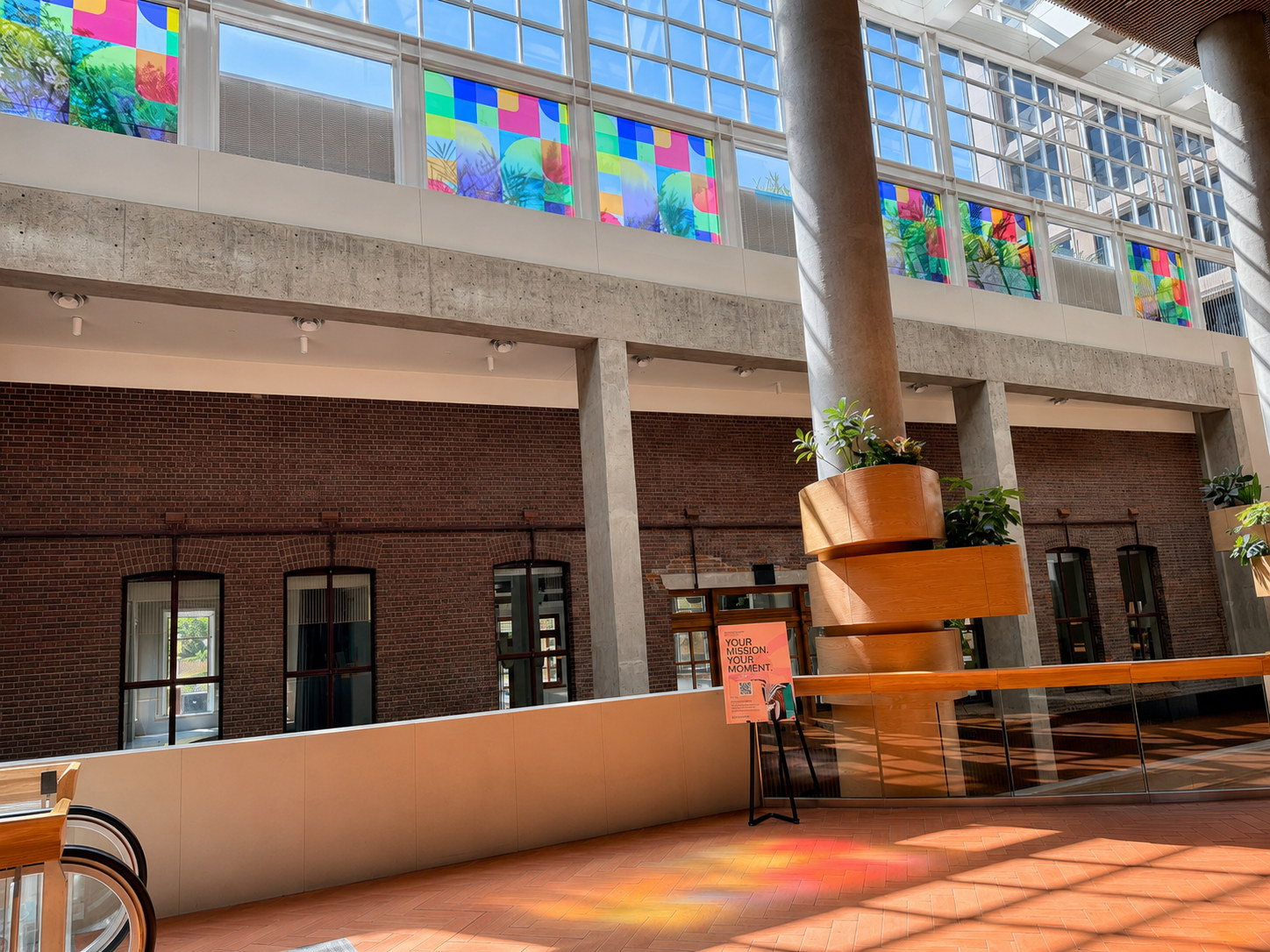 An activation can live almost anywhere across a property. Lobby and ground-floor glazing carries the most visible work, seen by...